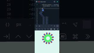 Rotating Gear with coding  besiccoding coding python javascript java html css [upl. by Casandra327]