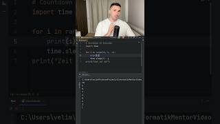 So einfach lässt sich ein Countdown in Python programmieren python coding programmieren [upl. by Enomahs]