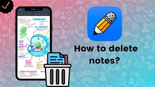 How to delete notes on Notability  Notability Tips [upl. by Aminta]