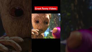 Marvel Movie Groot Funny Clips Groot marvel shorts shortsfeeds trendingshorts [upl. by Clemens]