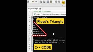 Floyds Triangle The Fun Way to Learn C [upl. by Diana616]