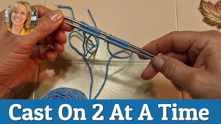 How To Cast On 2 At A Time Using The Magic Loop Knitting Method [upl. by Nireves]