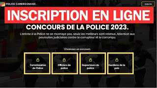 Inscription en ligne concours police Camerounaise 2024 [upl. by Bendicty]