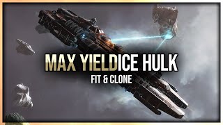 Eve Online  Max Yield Ice Hulk  Fit amp Clone [upl. by Wrdna811]