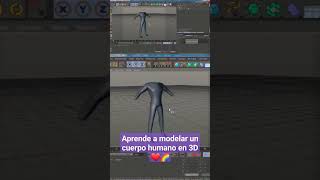 como modelar un cuerpo humano 3D la guía definitiva Cinema4D modelado3d cuerpohumano tutorial [upl. by Airrat]