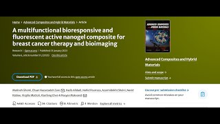 Innovative Nanogel Composites for Targeted Breast Cancer Therapy and Bioimaging [upl. by Haimaj]