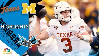 Texas vs Michigan  COLLEGE FOOTBALL HIGHLIGHTS  972024  Big Ten on NBC Sports [upl. by Leizahaj]