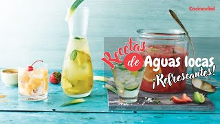 ¡Aguas locas de sabores checa las recetas fáciles y refrescantes  Recetas de bebidas [upl. by Eiramave]