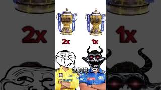 IPL Trophy Champersion 🏆  MI VS CSK  Rohit and Dhoni ipl cricket cricketlover youtubeshorts [upl. by Cyn]