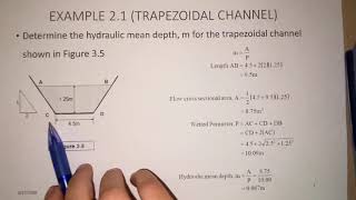 Example 31 Hydraulic Mean Depth [upl. by Assirk]