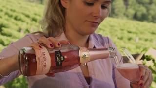 Abbazia Fiorino dOro Moscato rosé spumante dolce video tasting review English sub [upl. by Nivek433]