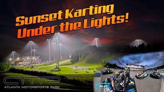 Atlanta Motorsports Park  Sunset Karting Session [upl. by Newmann]