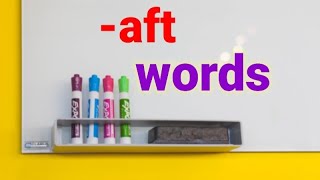 aft words for kids  Sound of Long Vowel a  Making Learning Fun [upl. by Canter232]