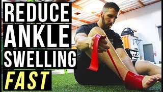 HOW TO REDUCE ANKLE SWELLING AFTER A SPRAIN  VOODOO BAND FLOSS  JAMES MOONEY [upl. by Jeddy]