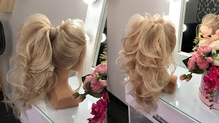 videohairtutorial weddinghairvideo Высокии Текстурныи Хвост Coada texturata Wedding Hair Style [upl. by Nylsor]