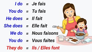 Apprendre langlais ✪ TO DO FAIRE ✪ Conjugaison Indicatif présent  Present tense [upl. by Gertrud528]