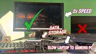 I CHANGED MY OLD LAPTOP TO GAMING PC 😱 LAPTOP TO FULL TIME PC 🔥  youtube viral tech [upl. by Hurwitz889]