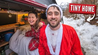 OffGrid Christmas in a Campervan  Winter Vanlife Austria [upl. by Cirederf]