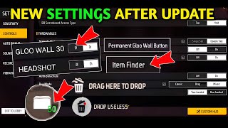 New SETTINGS After Update  Free fire new settings  free fire setting [upl. by Meng]