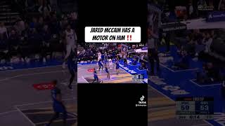 Jared McCain has an absolute motor on him this is super impressive coming from a rookie nba fyp [upl. by Aerdnak]