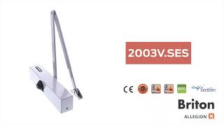 Briton 2003V  Door Closer  Product 360 Video [upl. by Kaplan]