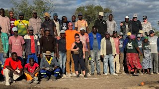 S Africa Build Nourish EcoVillage 2 Day Three Concrete Pour [upl. by Eiresed]