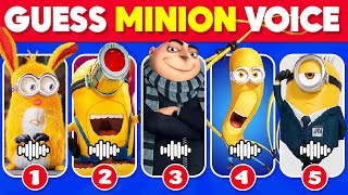 Guess The Minion Characters By Their Voice 3 🍌🤓🔊  Ultra Mega Minion Quiz [upl. by Ahseim916]