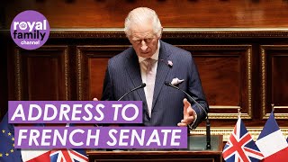 Full Speech King Becomes First British Monarch to Address French Senate [upl. by Yerffe]