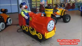 1990s Amutec Coin Operated Steam Engine Kiddie Ride  Photo Loco [upl. by Romito196]