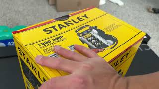 Unboxing Stanley 1200 peak amp jumpstarter with compressor Please like and sibscribe [upl. by Iseabal]