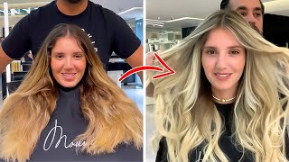 Beautiful Blonde Balayage Hair Transformation [upl. by Nelly816]