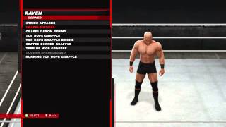 WWE2K14 Raven Moveset [upl. by Yllib689]