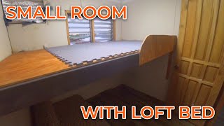 DIY Room youtube video  Small Room With Loft Bed  JoeItYourselfAdventure [upl. by Rafaelof83]