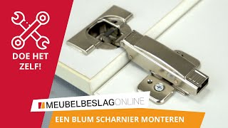 HOE MONTEER JE EEN BLUM SCHARNIER [upl. by Kesley]