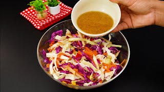 Find out why this cabbage salad with special sauce will make you forget about other salads [upl. by Aicetel]