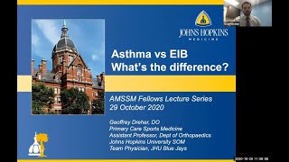 Asthma vs EIB  Whats the Difference  National Fellow Online Lecture Series [upl. by Emiline489]