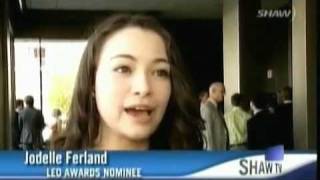 Jodelle Ferland Interview and Arriving Footage at the 2010 Leo Awards [upl. by Assenab606]