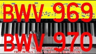 JS Bach Andante BWV 969 Presto BWV 970 Evan Shinners keyboard [upl. by Gal]