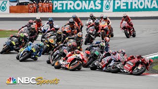 MotoGP Malaysian Grand Prix  EXTENDED HIGHLIGHTS  102322  Motorsports on NBC [upl. by Nangatrad761]