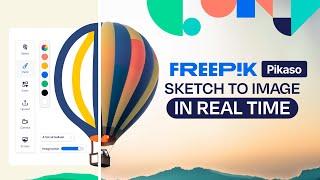 Freepik Pikaso  Sketch to image in REAL TIME [upl. by Malory]