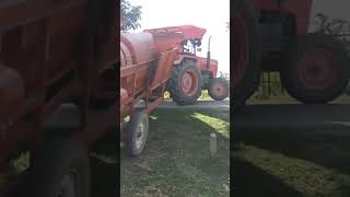 Harman thresher 6 fan tractorvideo mahindratractor tractor [upl. by Gora]