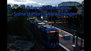 Tvärbanan Stockholm  Solna StationStora Essingen [upl. by Lustig]