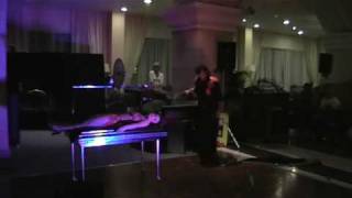 Chandris hotel Corfu  Greece Magicians trick night show [upl. by Rawdin]