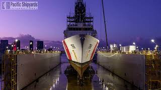 USCGC Kimball DryDocking Timelapse [upl. by Renny886]