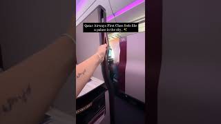 qatar airways first class feels airway viral trending facts [upl. by Jariah]