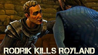 Game Of Thrones Telltale Episode 5  Rodrik Kills The Traitor Royland [upl. by Milt]