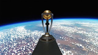 ICC Mens Cricket World Cup Trophy Tour 2023 launches into space 🚀 [upl. by Brad842]