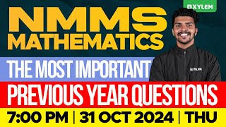 NMMS Maths  The Most Important Previous Year Questions  Xylem Class 8 [upl. by Eledoya]