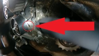 Megane dephaser pulley change pt5 Fitting timing belt and checking the timing [upl. by Gardener]