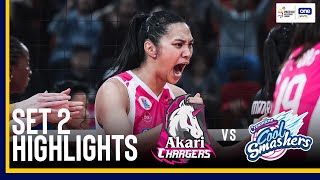 AKARI VS CREAMLINE  SET 2 FINALS GAME HIGHLIGHTS  2024 PVL REINFORCED CONFERENCE  SEPTEMBER 4 [upl. by Noreht]